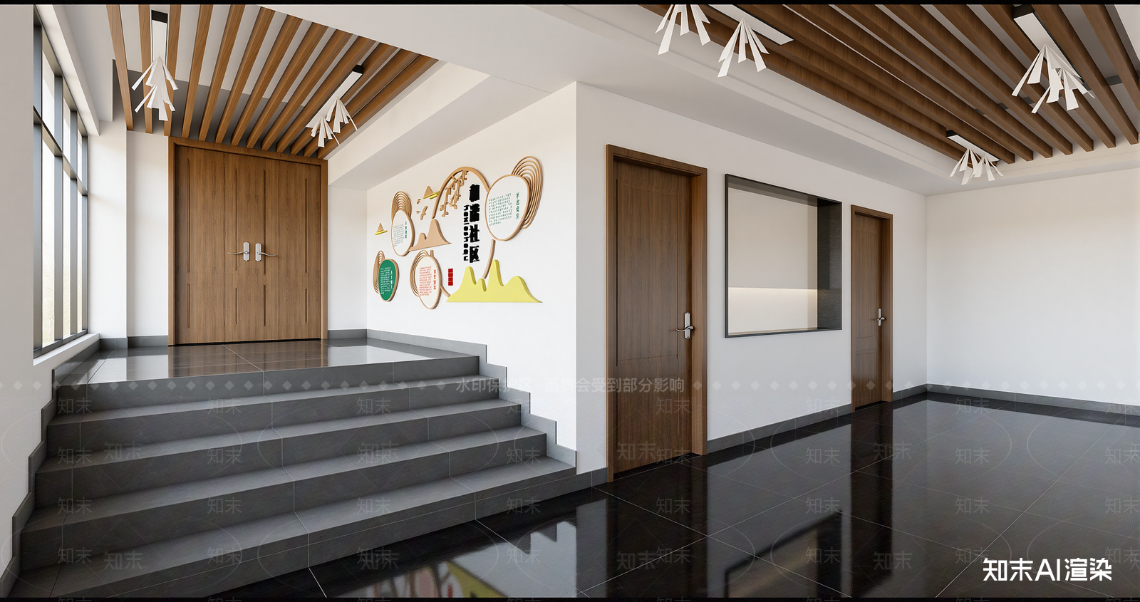 现代办事大厅SU模型下载【ID:1216055964】