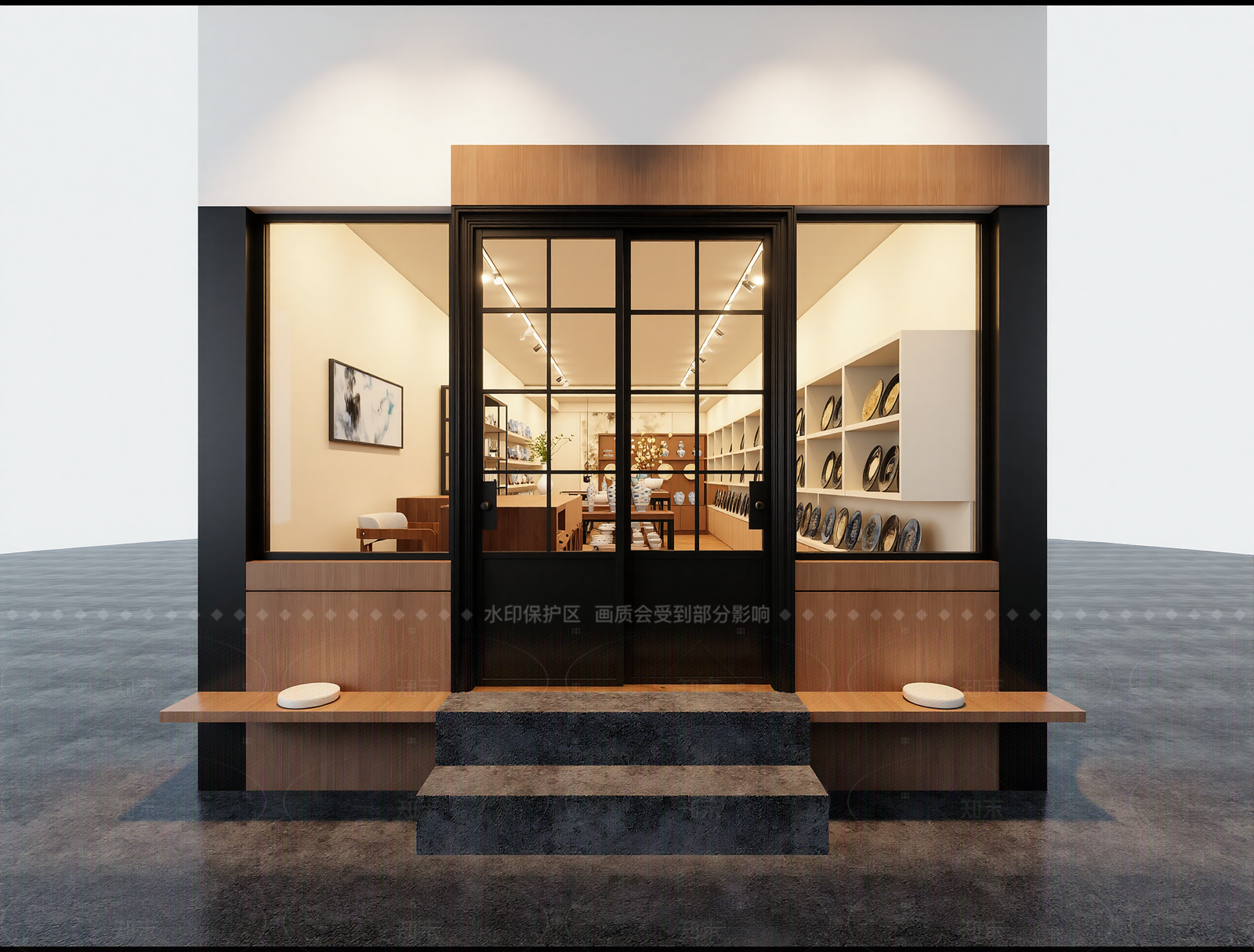 法式家居用品展厅3D模型下载【ID:1214977942】