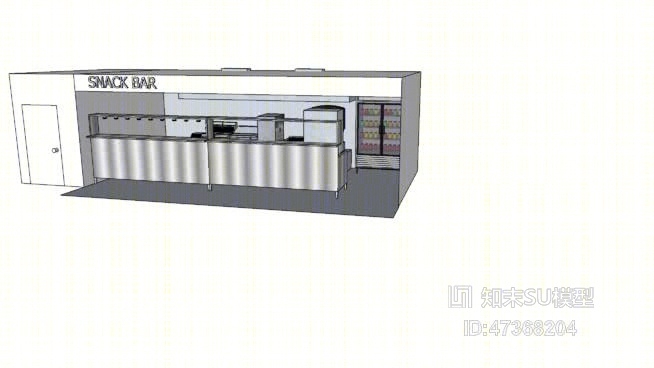 商业餐饮SU模型下载【ID:417884318】