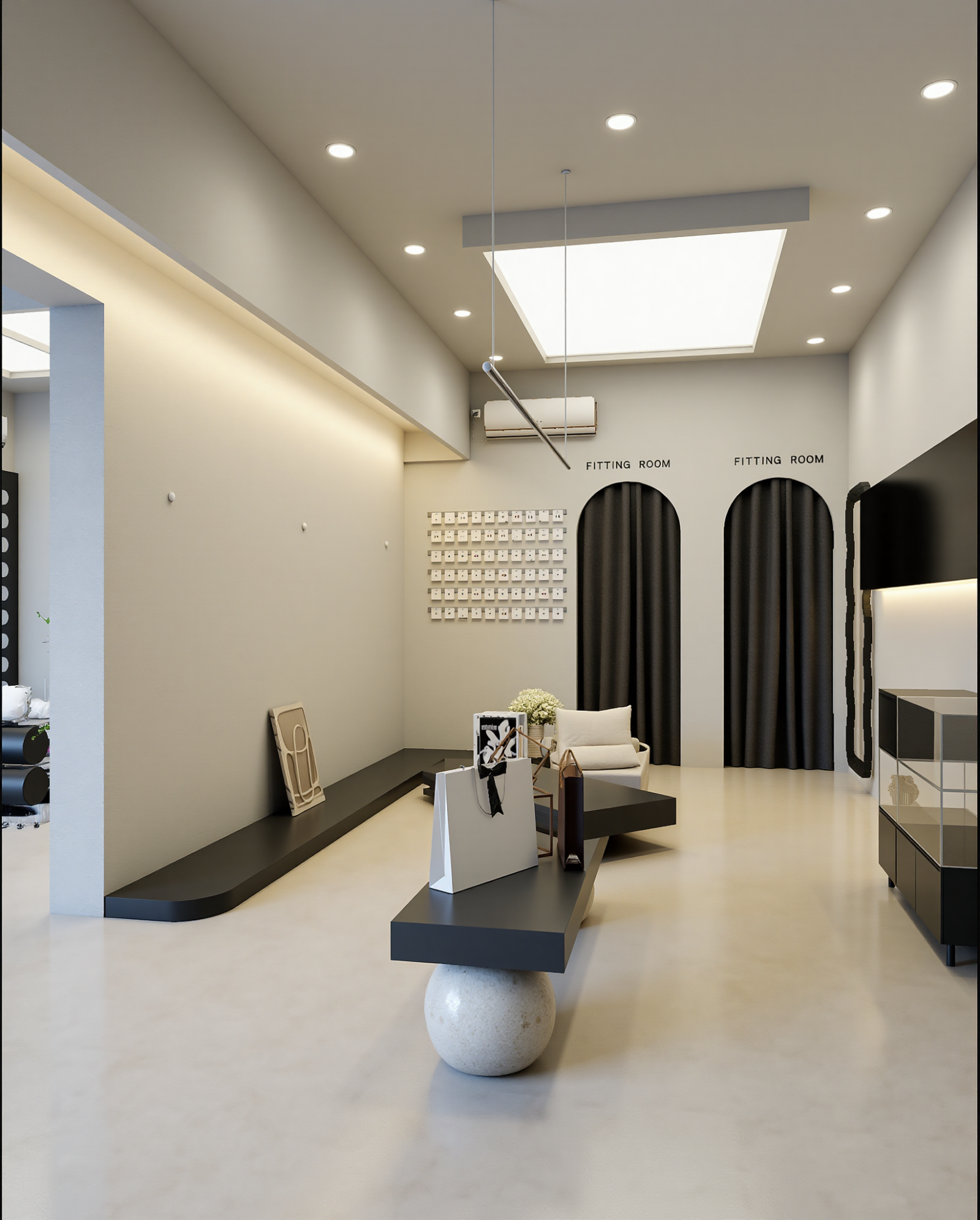 法式服装展厅3D模型下载【ID:1214655437】