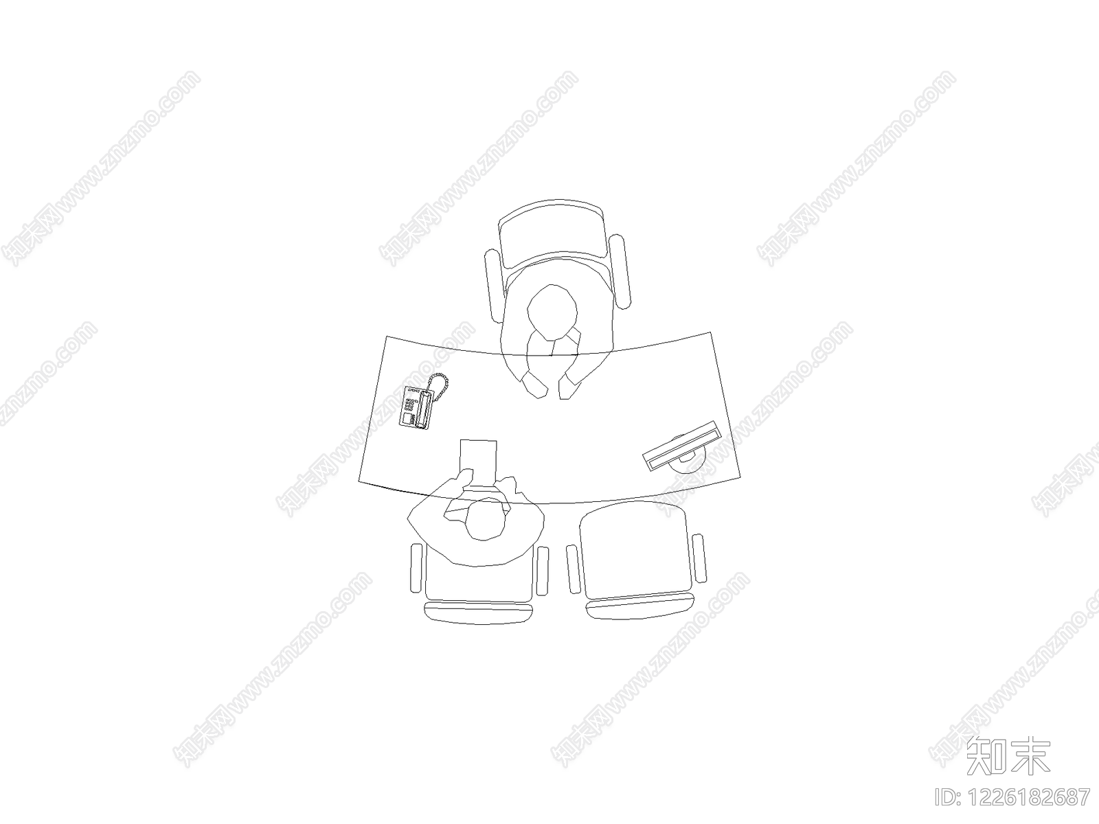 桌椅cad施工图下载【ID:1226182687】