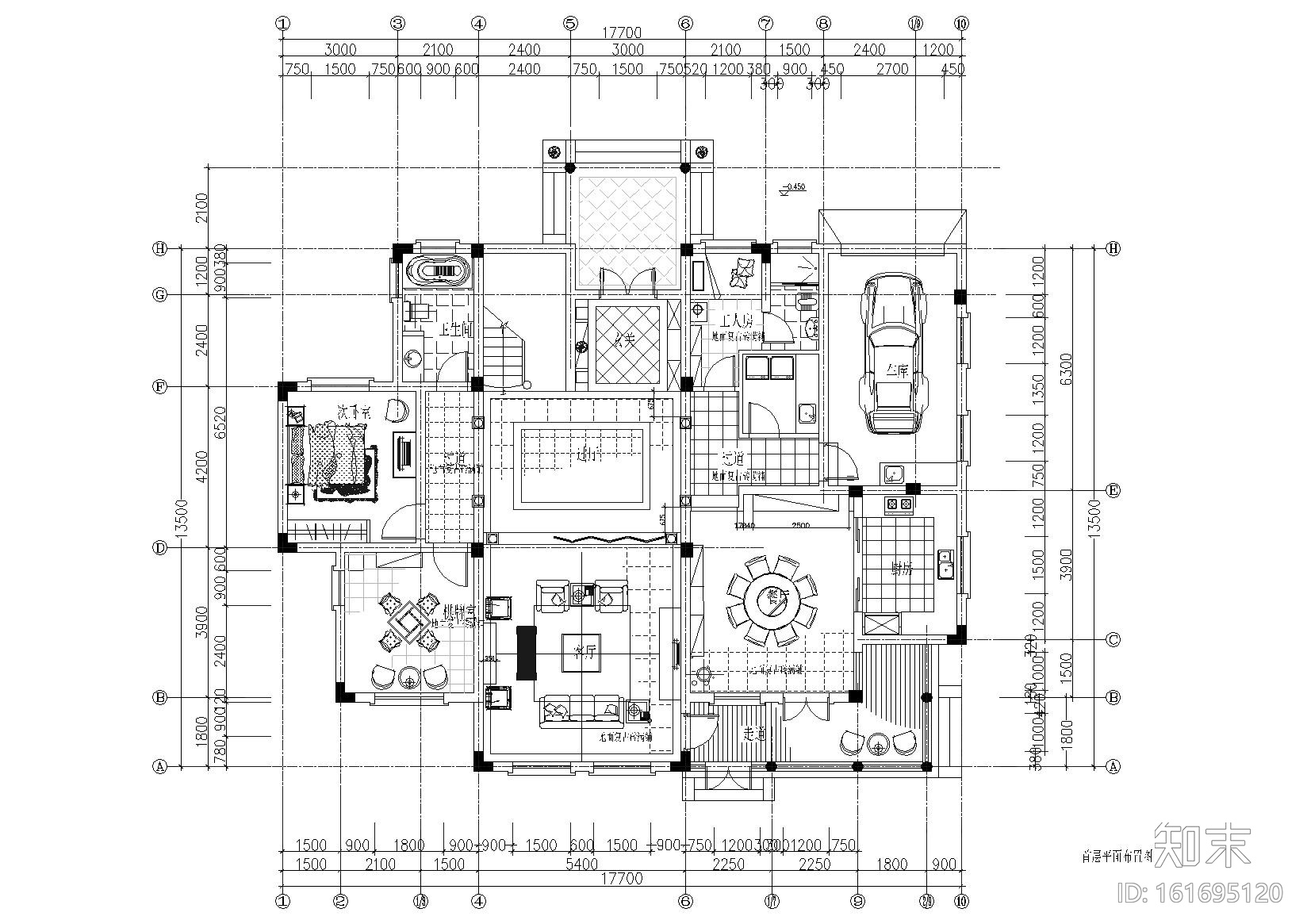 整套欧式别墅装饰设计项目施工图cad施工图下载【ID:161695120】