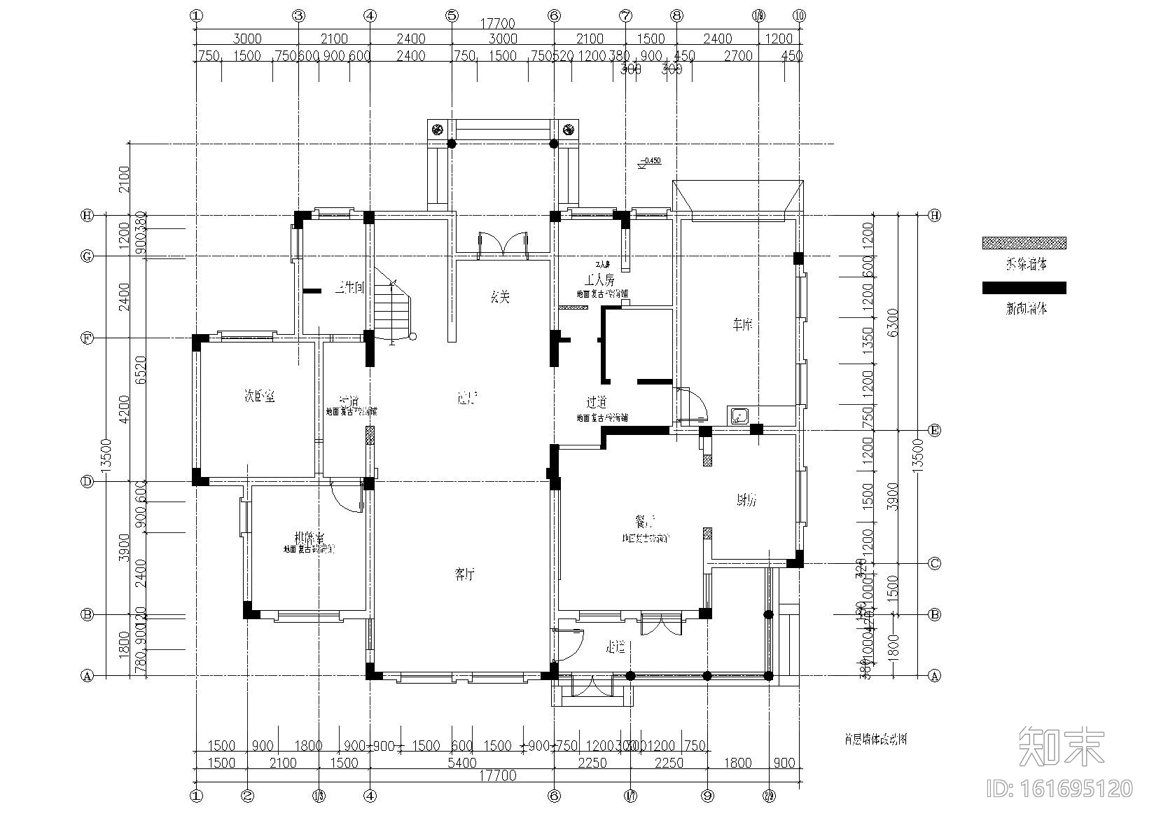 整套欧式别墅装饰设计项目施工图cad施工图下载【ID:161695120】