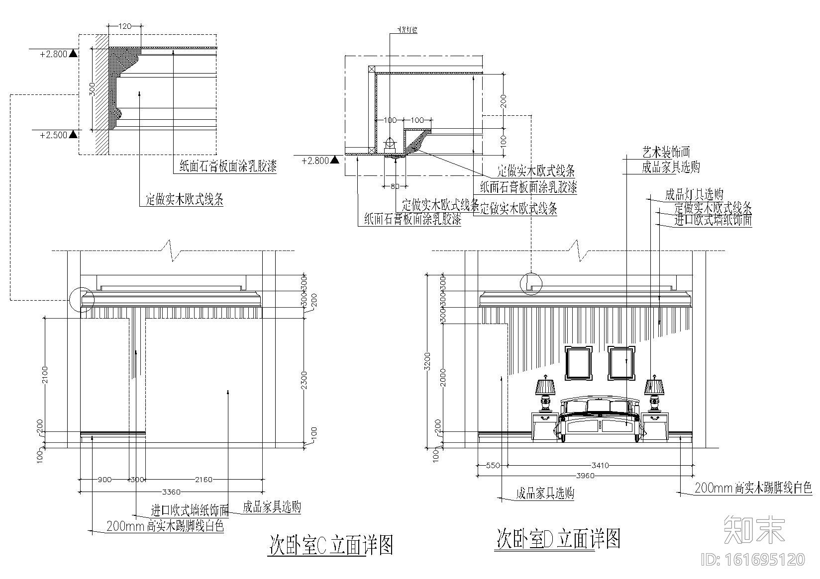 整套欧式别墅装饰设计项目施工图cad施工图下载【ID:161695120】