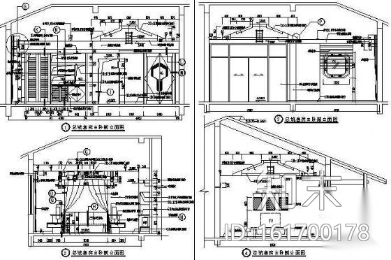铜苑宾馆总统套房装修图cad施工图下载【ID:161700178】