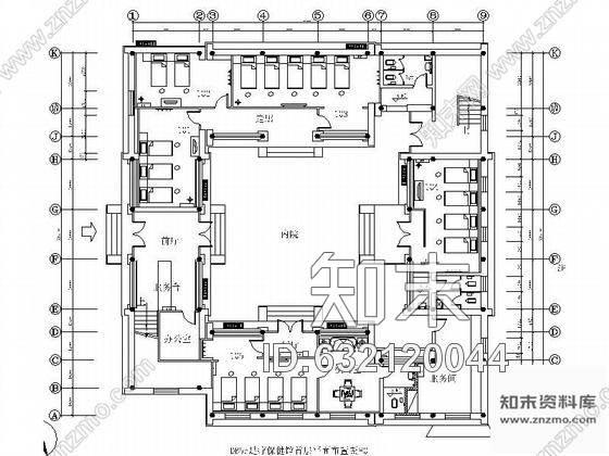 施工图秦皇岛某足疗保健馆装饰图施工图下载【ID:632120044】