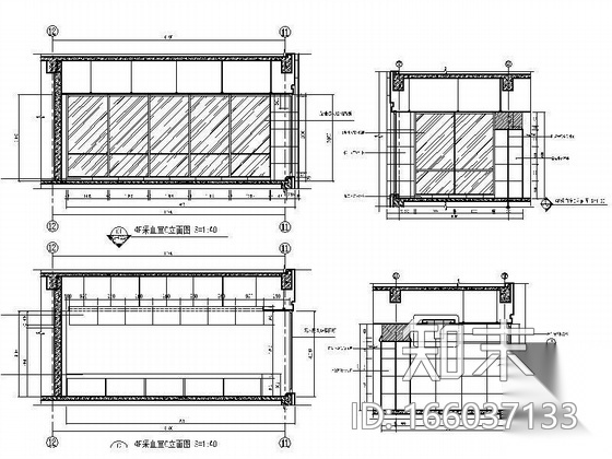 甲级医院4F施工图cad施工图下载【ID:166037133】