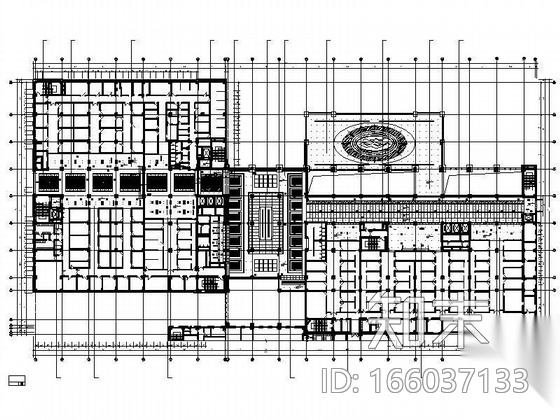 甲级医院4F施工图cad施工图下载【ID:166037133】