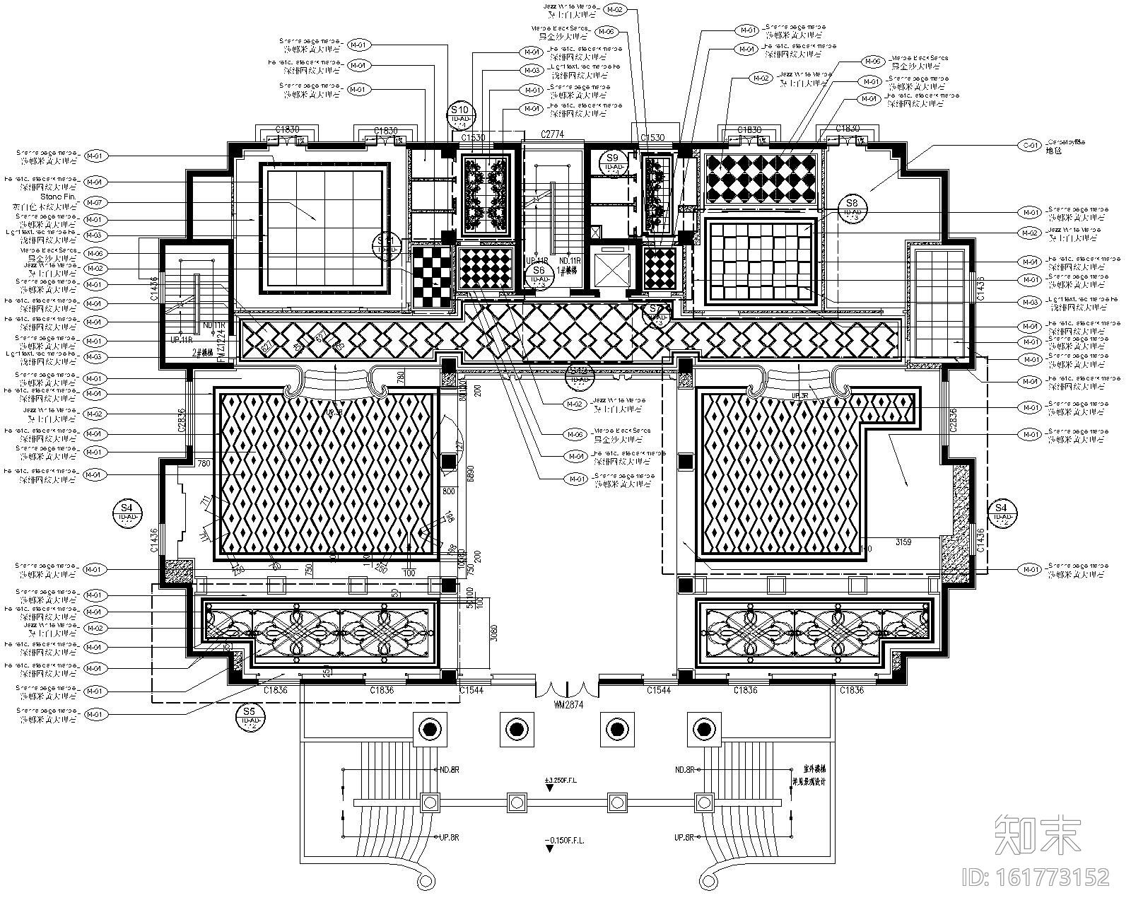 [辽宁]科林瑞城御园办公空间装修设计施工图+效果图cad施工图下载【ID:161773152】