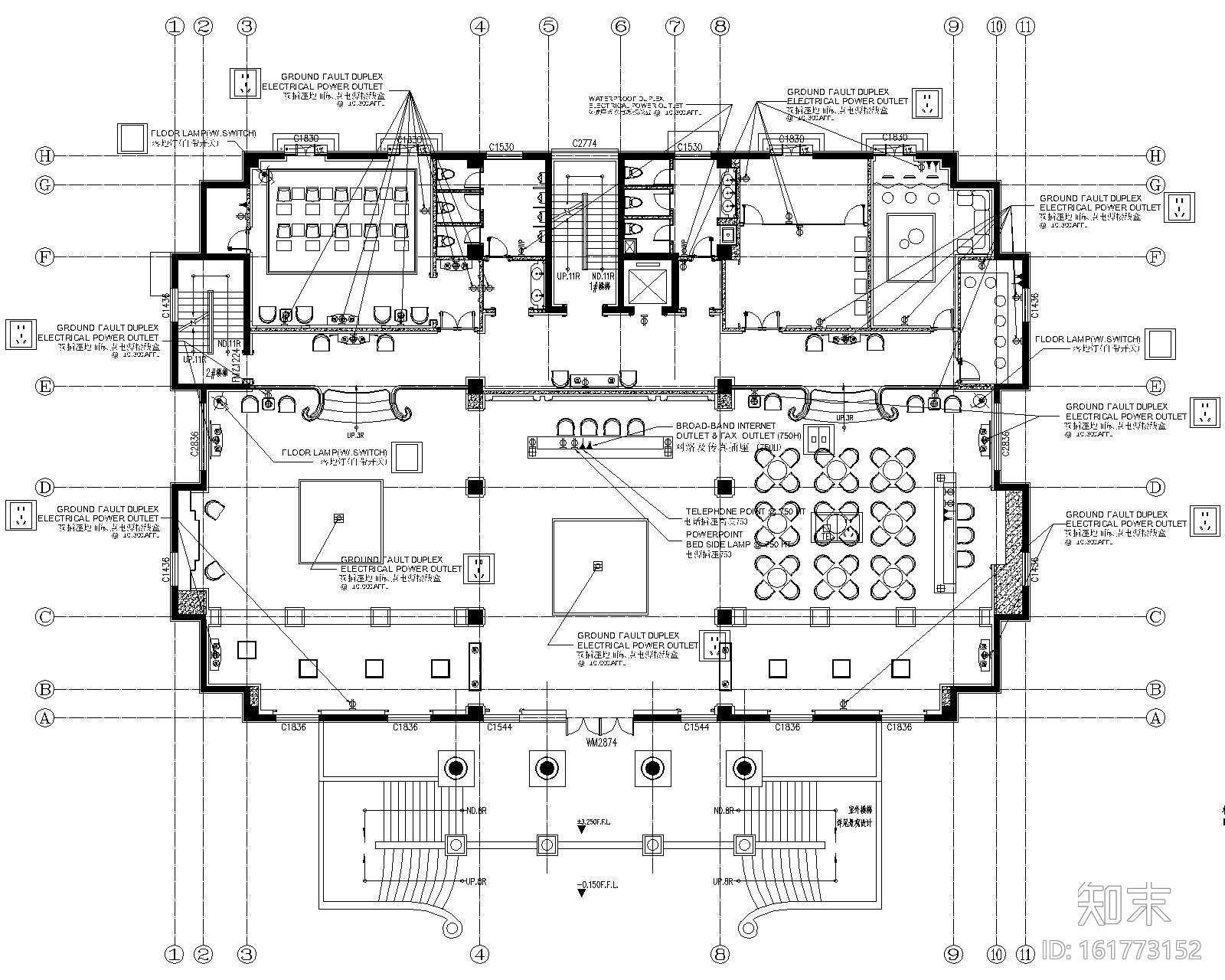 [辽宁]科林瑞城御园办公空间装修设计施工图+效果图cad施工图下载【ID:161773152】