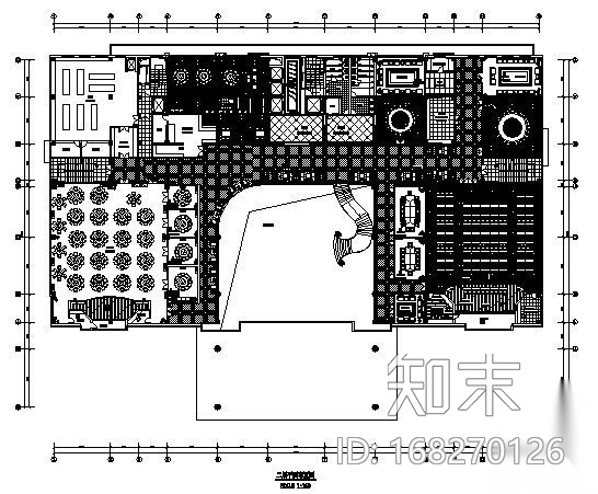 四星酒店的平面布置cad施工图下载【ID:168270126】