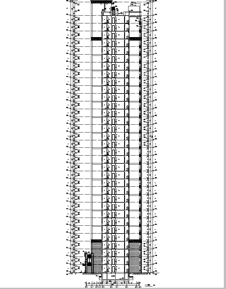 [安徽]10栋全专业高层塔式住宅及商业施工图（含车库人...施工图下载【ID:149562179】