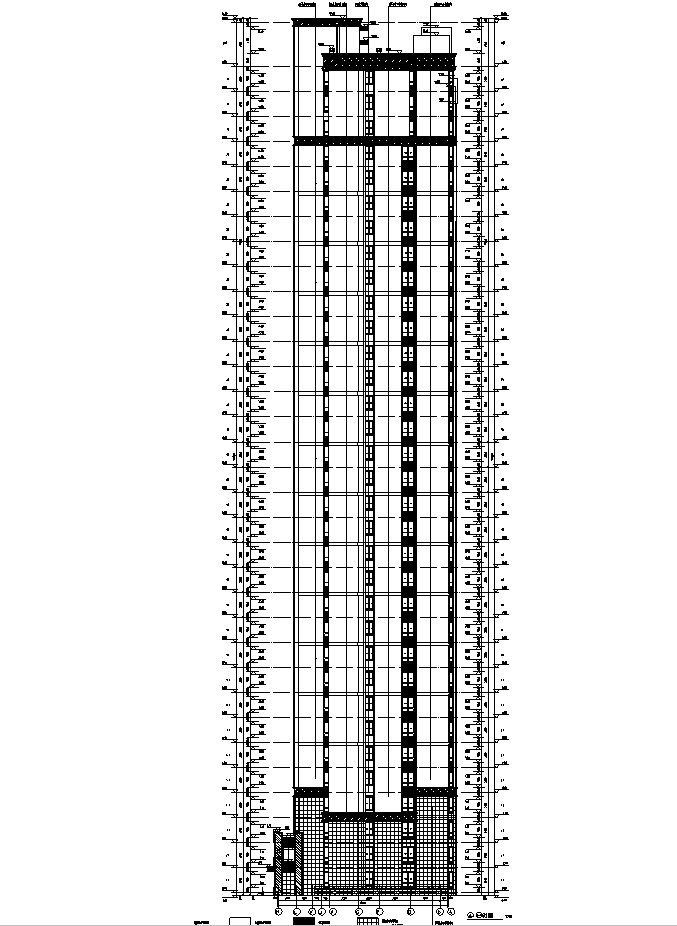 [安徽]10栋全专业高层塔式住宅及商业施工图（含车库人...施工图下载【ID:149562179】