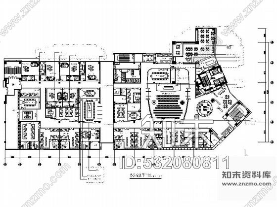 施工图深圳市级现代名城住宅管理现代办公室装修设计施工图含电气及暖通图cad施工图下载【ID:532080811】