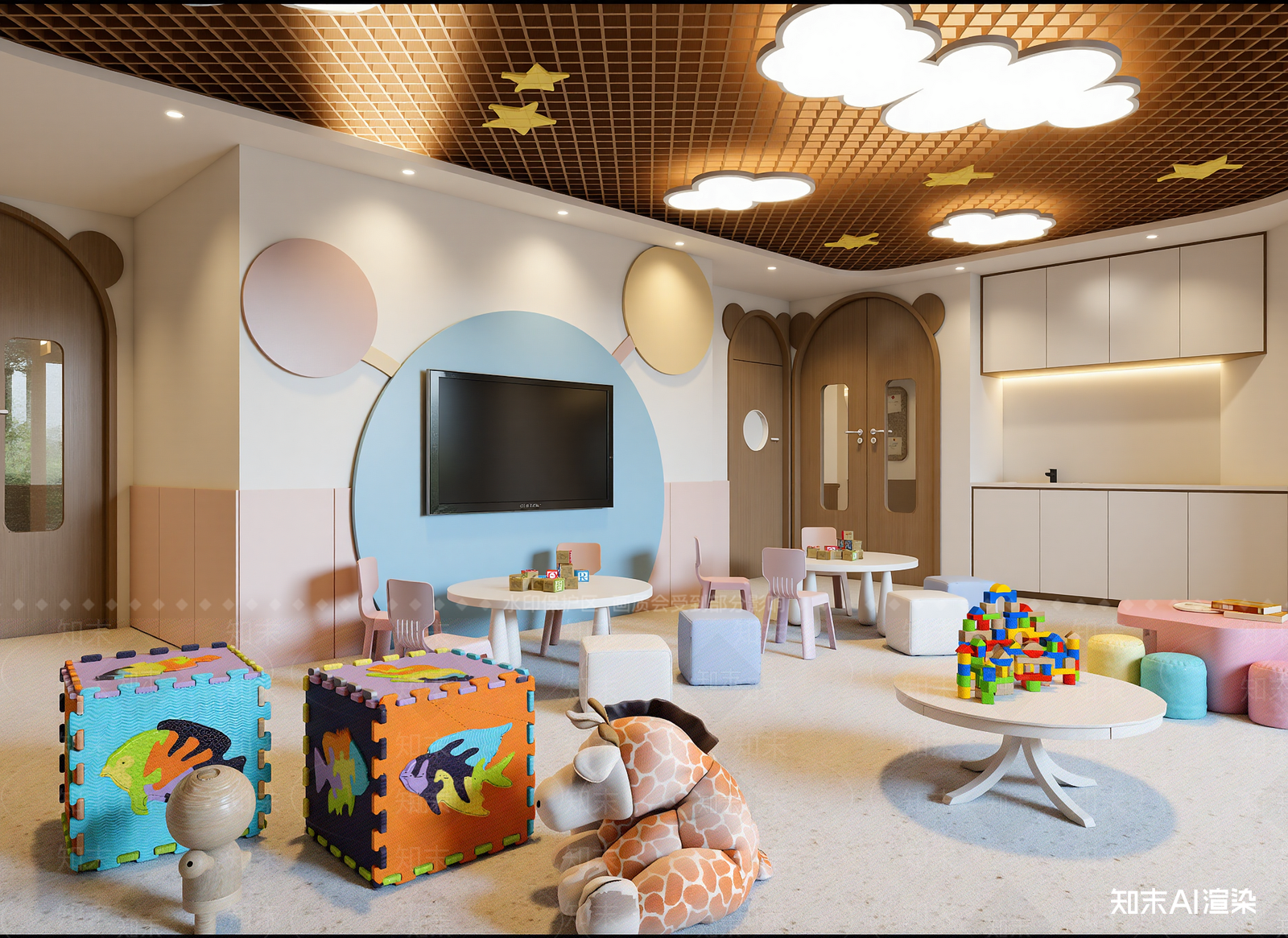 现代儿童乐园3D模型下载【ID:1214699013】
