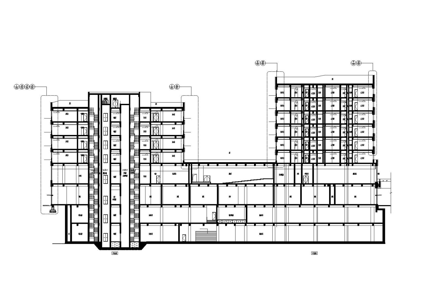 特大型企业医院专家行政楼设计建筑施工图cad施工图下载【ID:151579165】