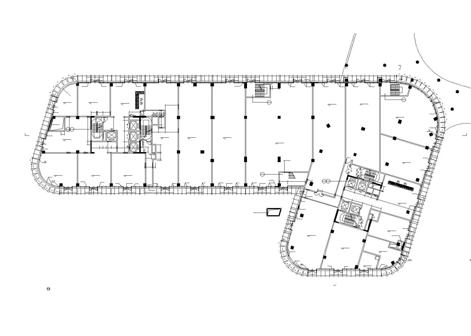 特大型企业医院专家行政楼设计建筑施工图cad施工图下载【ID:151579165】