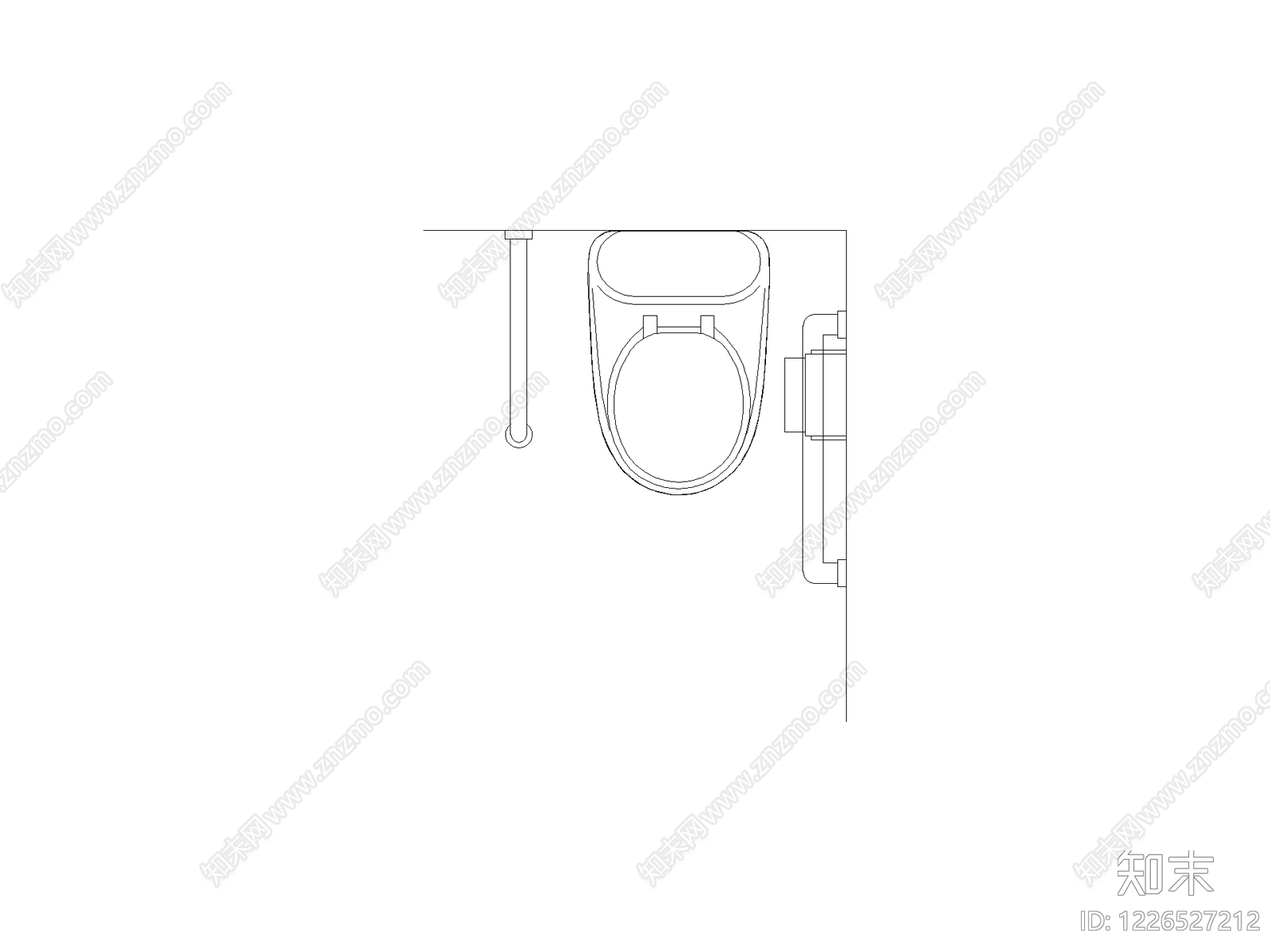 卫浴图块cad施工图下载【ID:1226527212】