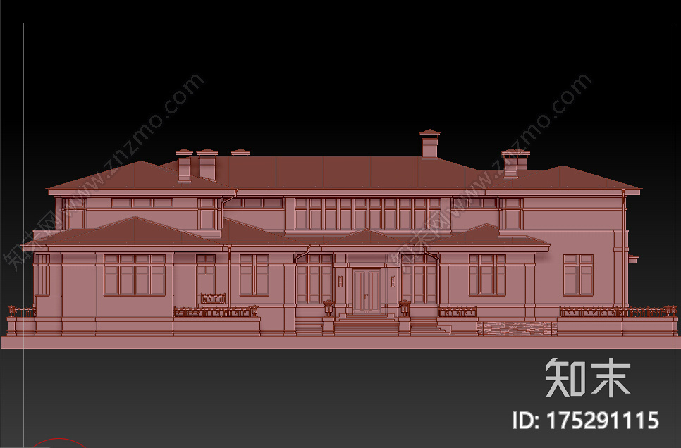 乡村别墅3d打印模型下载【ID:175291115】