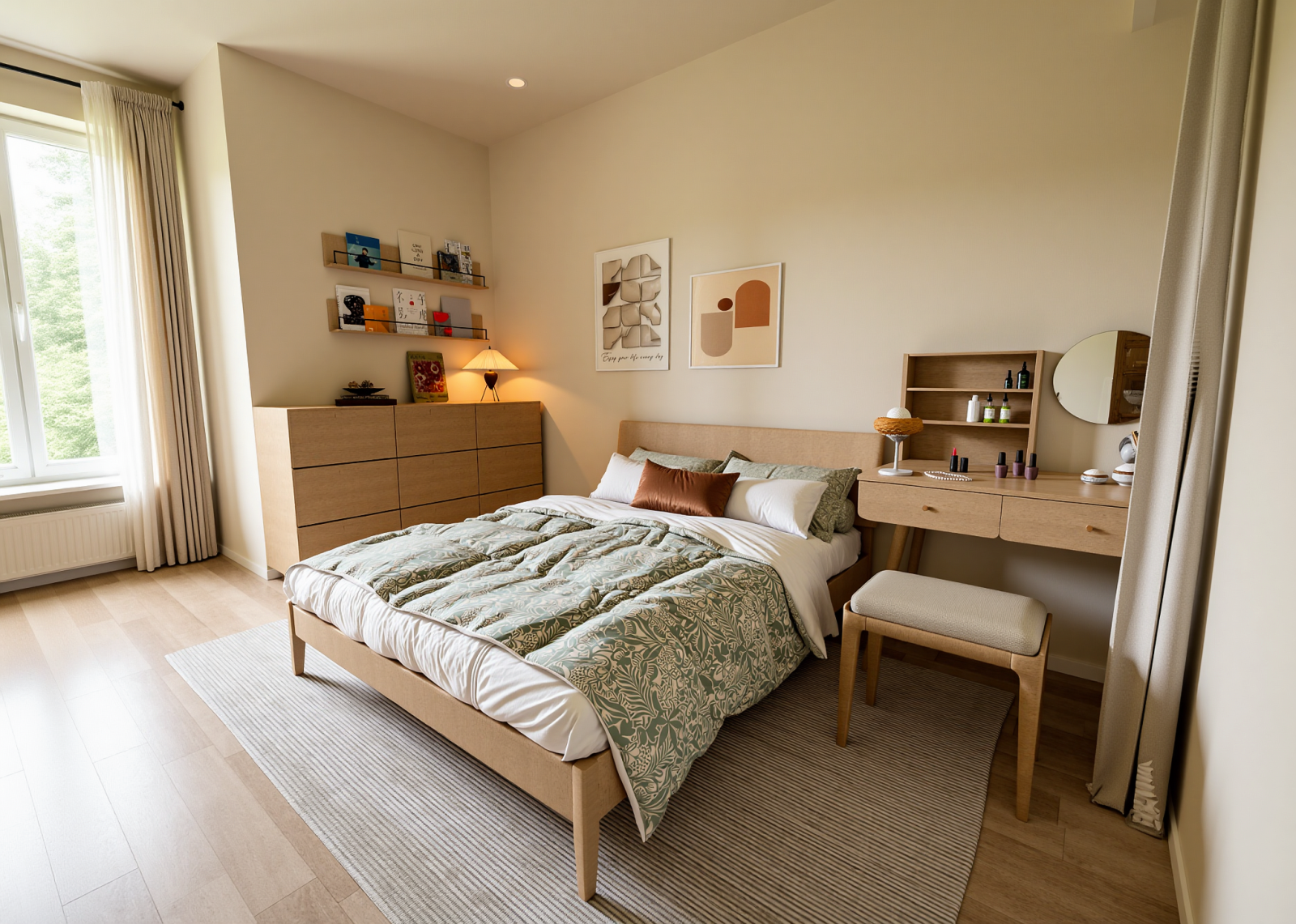 北欧家居卧室3D模型下载【ID:1215133978】