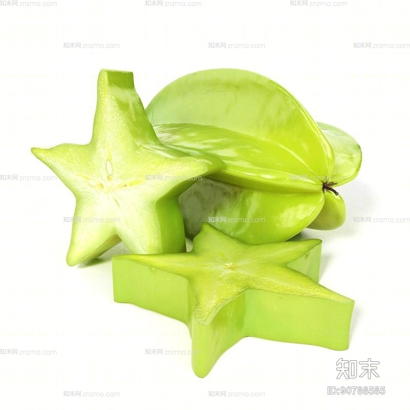 绿色水果3D模型下载【ID:90788585】