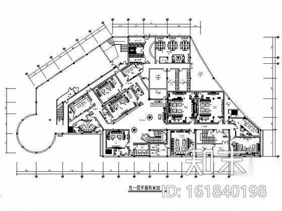 [山东]精装超豪华欧式会所装饰施工图cad施工图下载【ID:161840198】