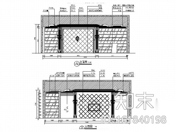 [山东]精装超豪华欧式会所装饰施工图cad施工图下载【ID:161840198】