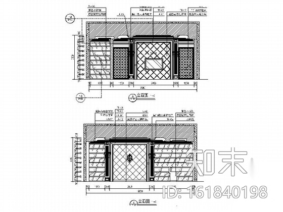 [山东]精装超豪华欧式会所装饰施工图cad施工图下载【ID:161840198】