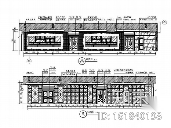 [山东]精装超豪华欧式会所装饰施工图cad施工图下载【ID:161840198】