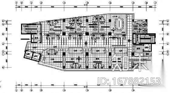 某大型电力调度中心装修图cad施工图下载【ID:167882153】