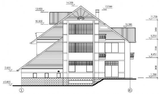 别墅建筑方案图2cad施工图下载【ID:149924126】