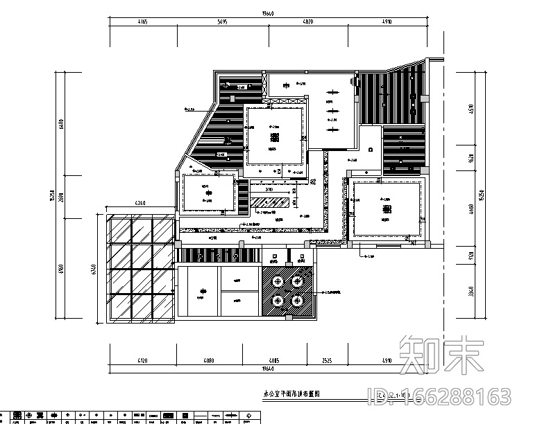 [福建]闽南贸易有限公司办公空间设计施工图（附效果图）cad施工图下载【ID:166288163】