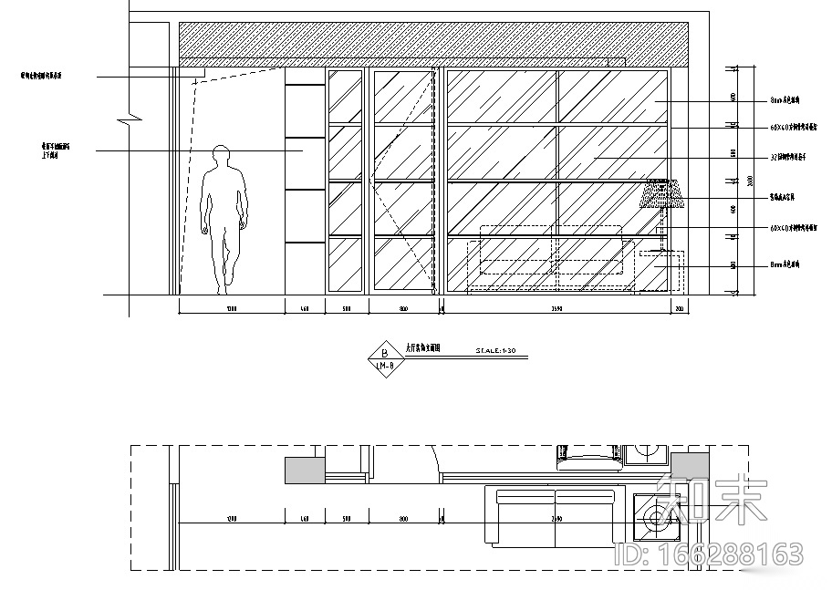 [福建]闽南贸易有限公司办公空间设计施工图（附效果图）cad施工图下载【ID:166288163】