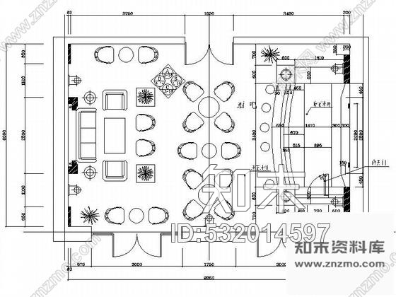 施工图某宾馆小酒吧装修图cad施工图下载【ID:532014597】