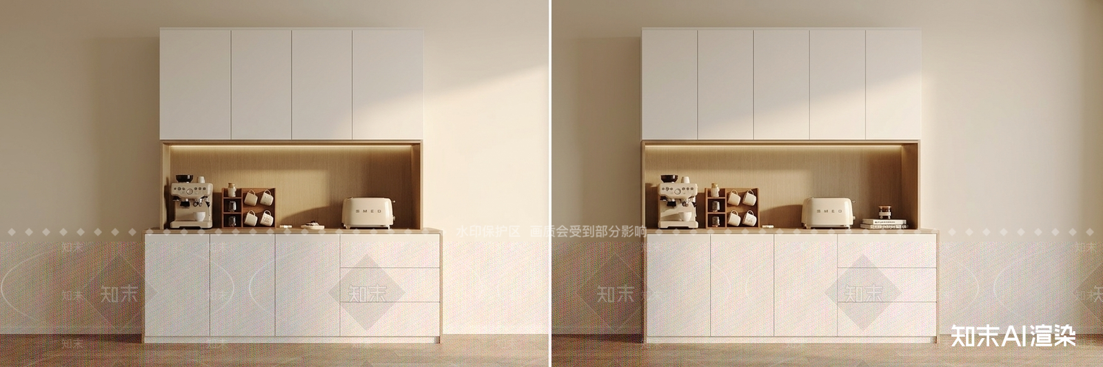 餐边吧台橱柜餐边柜3D模型下载【ID:1227557889】