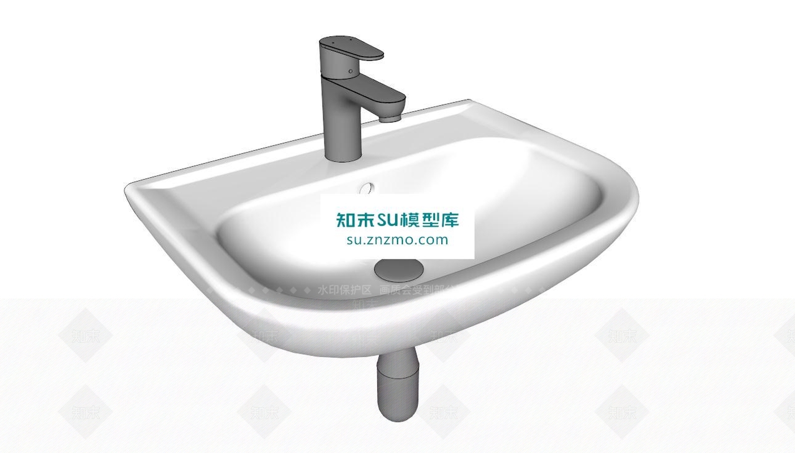 洗手盆SU模型下载【ID:172530177】
