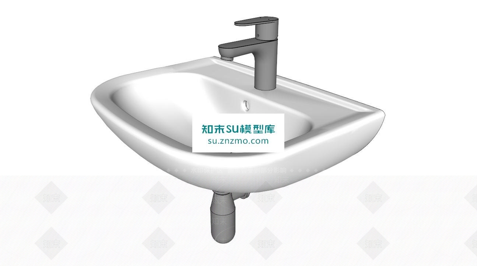 洗手盆SU模型下载【ID:172530177】