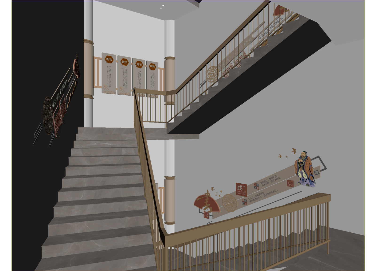 现代走廊3D模型下载【ID:1214821175】