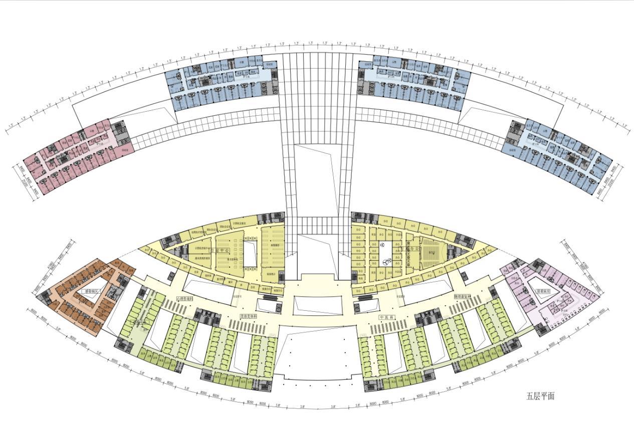 [湖南]椭圆布局竖线条立面综合性医院建筑设计方案文本施工图下载【ID:151585102】