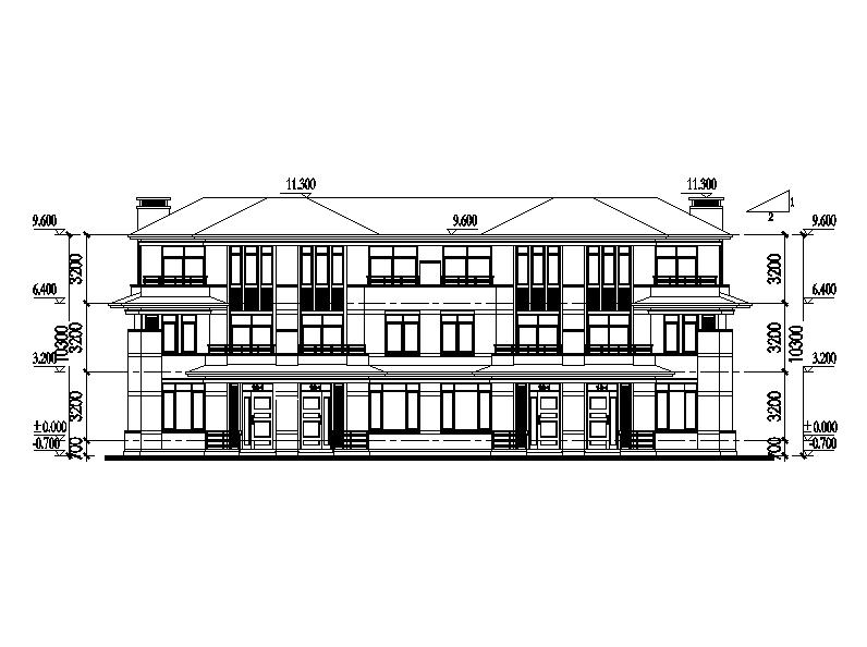 [四川]八层商品住宅及联排式别墅建筑设计方案文本cad施工图下载【ID:165608180】