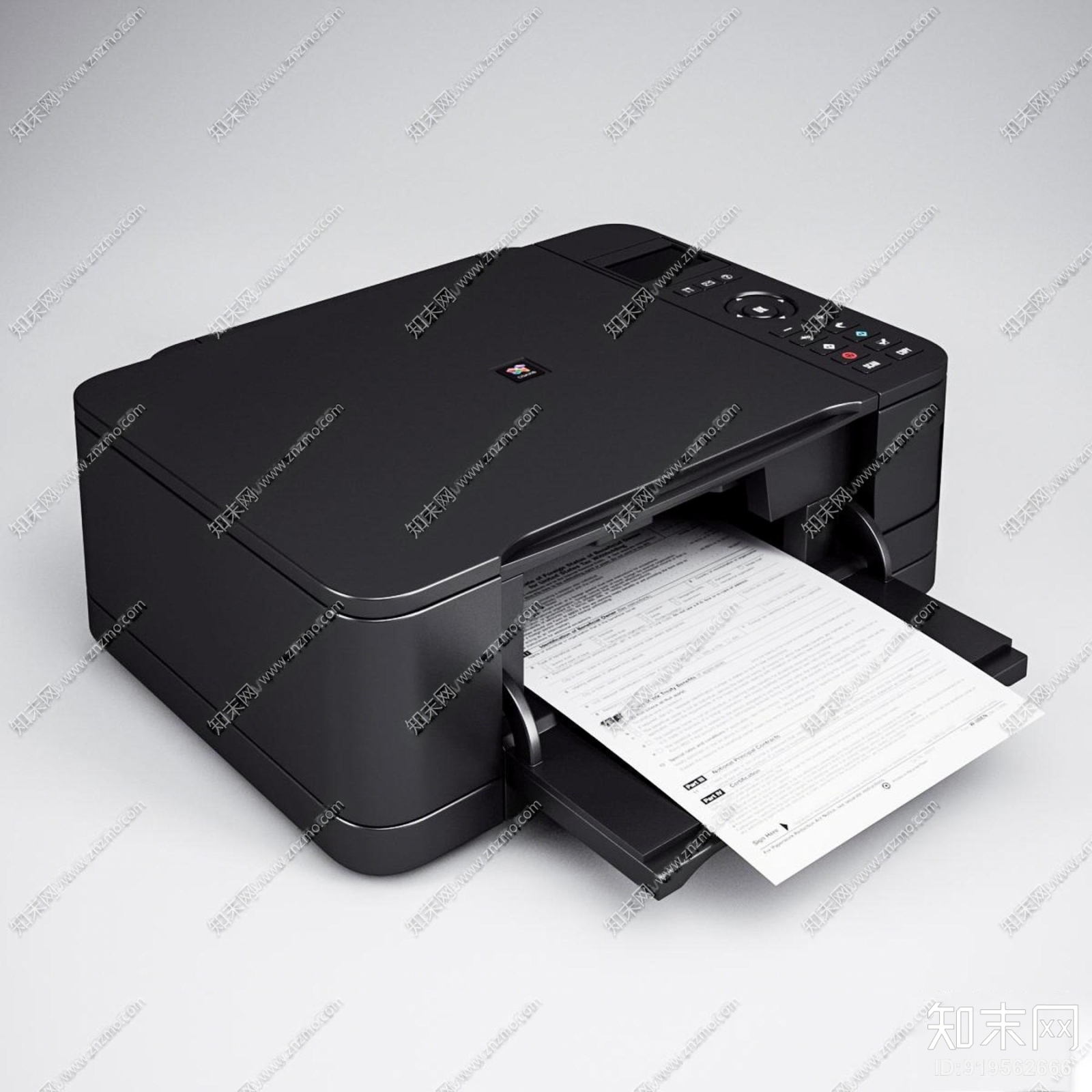 现代复印机3D模型下载【ID:919562666】