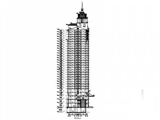 [安徽]多栋塔式住宅建筑施工图（含地下车库及全专业图...cad施工图下载【ID:166831147】