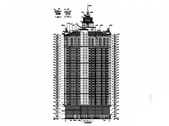 [安徽]多栋塔式住宅建筑施工图（含地下车库及全专业图...cad施工图下载【ID:166831147】