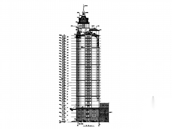 [安徽]多栋塔式住宅建筑施工图（含地下车库及全专业图...cad施工图下载【ID:166831147】