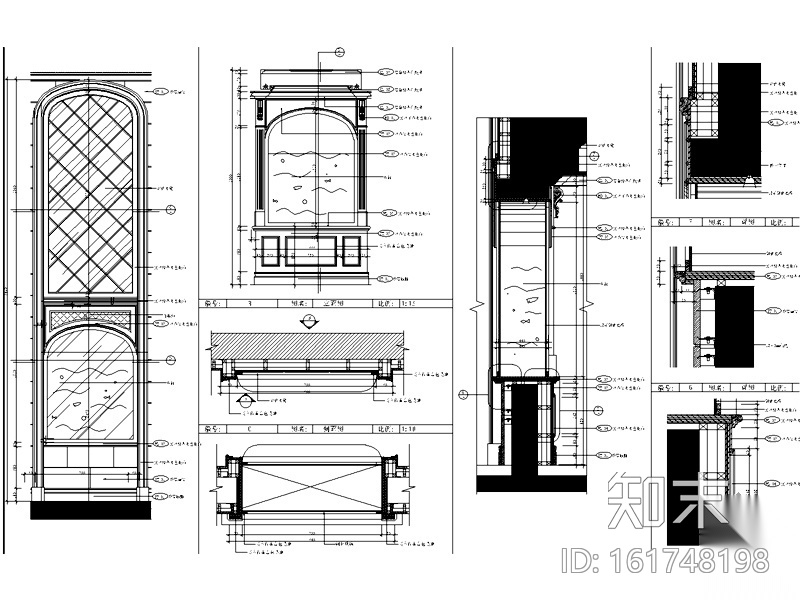 [上海]欧式三层豪华别墅施工图（含效果）cad施工图下载【ID:161748198】