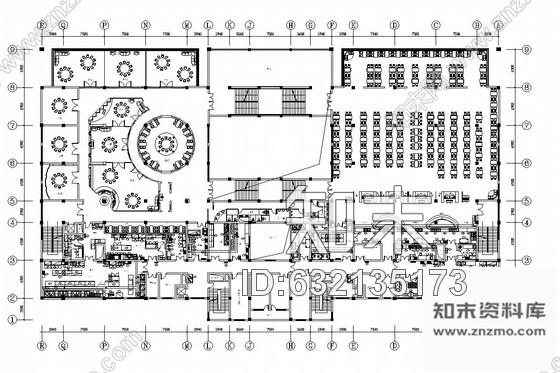 施工图上海某大学餐厅室内装修施工图施工图下载【ID:632135173】