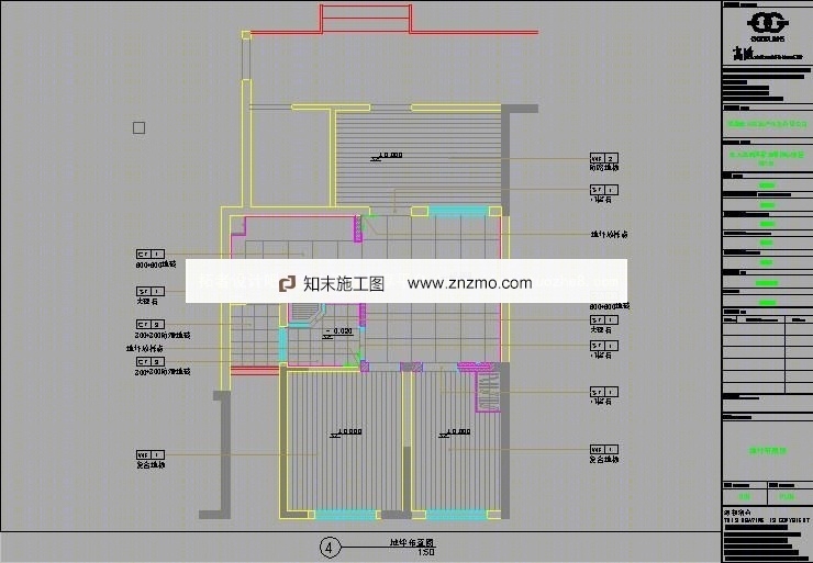 史南桥--远大都市风景五期精装项目B户型cad施工图下载【ID:56899855】