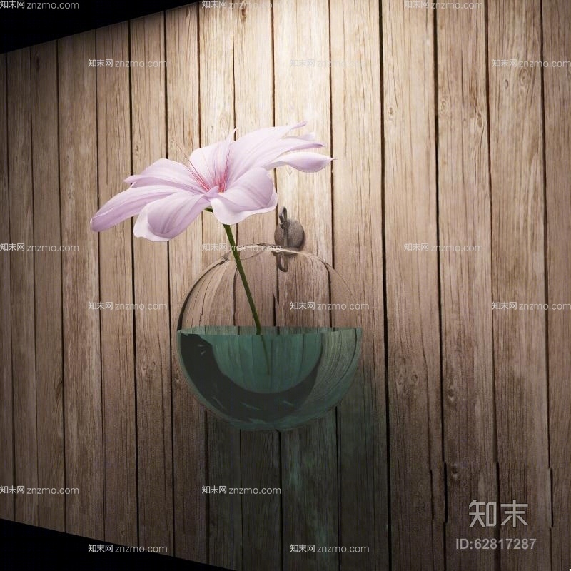 透明玻璃花瓶3D模型下载【ID:62817287】