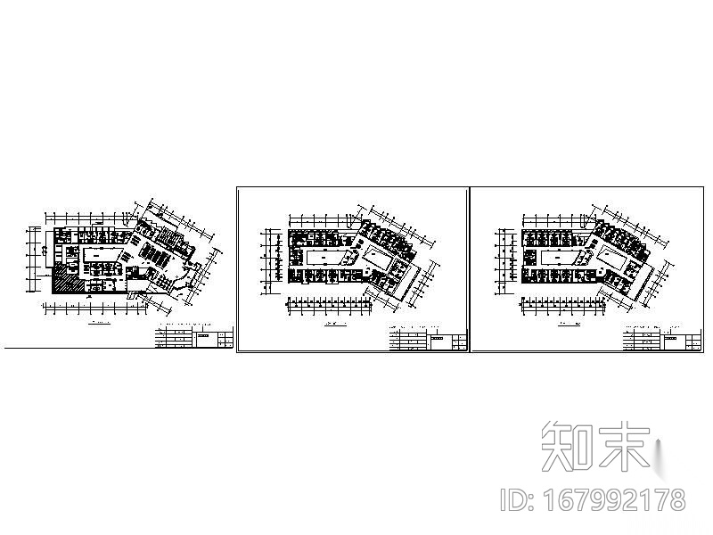 某医院平面图cad施工图下载【ID:167992178】