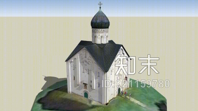 诺夫哥罗德基督变容教堂SU模型下载【ID:921159780】